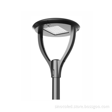 60W Round LED Park Lantern - IP66 Aluminium Post Top Garden Light